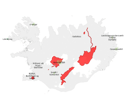 Svæði friðlýst í átaki 2018-2021